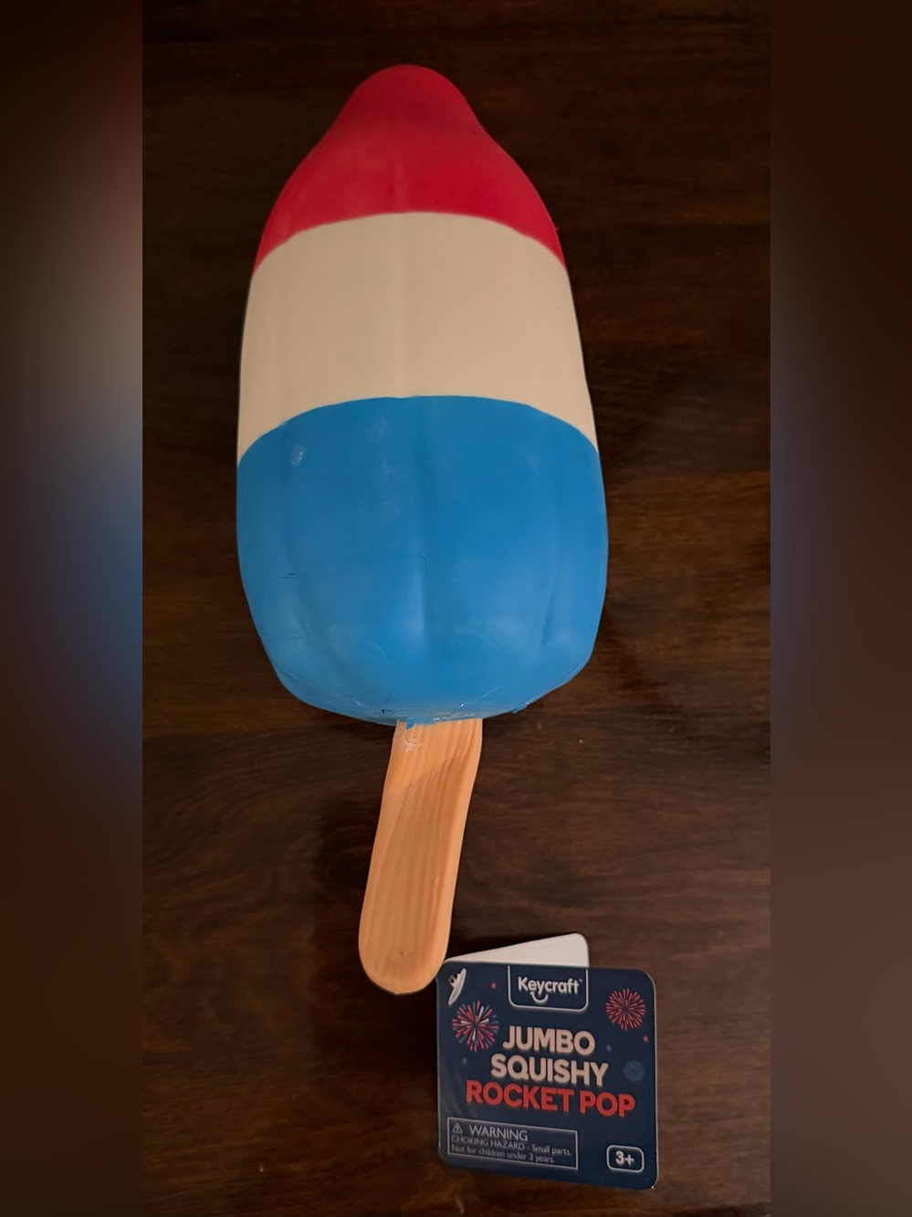 Keycraft Popsicle Jumbo squishy Rocket Pop - Red White Blue - from Five Below